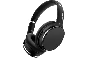 Srhythm NC25 Noise Cancelling Headphones Bluetooth 5.3, Lättviktigt Trådlöst Headset Over-ear Med Låg Latenstid, 50 Timmars S
