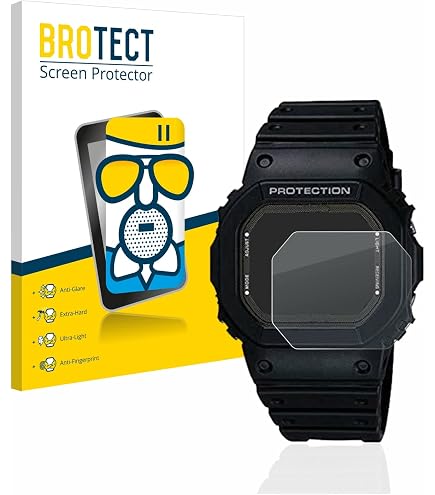 BRUNI Displayschutzfolie Für Casio PRW-6000Y-1AER – Glasklar, Kratzfest, 2 Stück