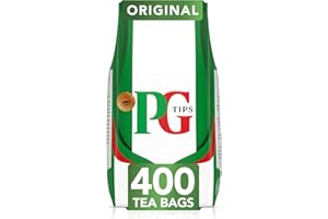 PG Tips Original Black Tea Bags Bulk Flavourful & Full-bodied Perfect Flavour Release 400 Plant Based Biodegradable Teabags