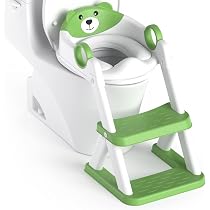 Copriwater Universali Riduttore WC Bambini Con Scaletta - Sedile Rialzato Pieghevole, Pedana Antiscivolo, Adatto 1-10 Anni Vasino Training Autonomia - 7