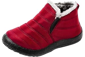 IQYU Women's Half Height Wellington Boots Platform Comfortable Cowboy Boots Western Boots Ankle Women's Overknee Boots Women's Boots Winter Boots Shoes Snow Boots