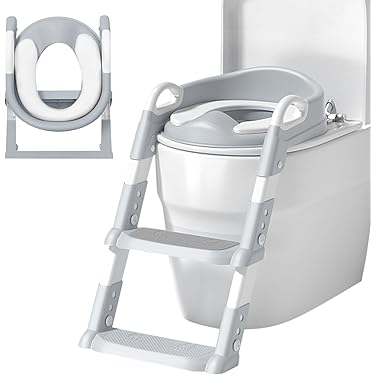 Riduttore WC Per Bambini Pieghevole - Portatile, Con Paraspruzzi, Bianco, Per Potty Training - Foto 10