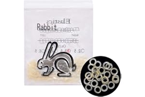 Angzhili 2 Packs Dental Elastic Rubber Bands Orthodontic Elastics Braces Teeth Gap (Rabbit 3/16")