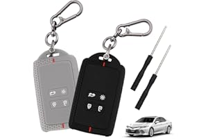 INBOLM 2PCS TPU Car Key Cover For Renault,4 Buttons Car Key Fob Protection Cover for Renault Clio/Kadjar/Megane/Dacia Sandaro Key Cover, Smart Key Case Shell Key Holder Keychain Accessories Black