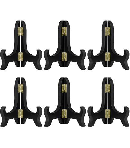 Uxcell 2-Pack Wooden Easel Stands - 6 Inch Folding Display Holders For Picture Frames - View #3