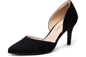 DREAM PAIRS Women's High Heel Closed Toe Dress Shoes Pumps Elegant Stiletto D'Orsay Slip On