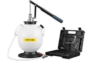 VEVOR Pompe de Remplissage d'Huile de Transmission 7,5 L Système de Remplissage d'Huile de Transmission 15 Adaptateurs Outil de Remplissage d'Huile Boîte de Vitesse Transfert Liquide Voiture Atelier
