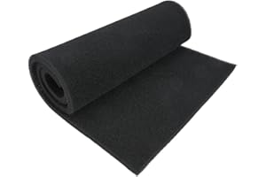 KHIRONHIVE Filtre à air en charbon actif 100x40cm Feuille de remplacement pour élimination des odeurs et collecte des particules de graisse - Découpable pour purificateurs, hottes de cuisine et fournaises