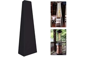 HNYG Heavy Duty Waterproof Patio Heater Protector, 87 Inch Triangle Garden Heater Cover