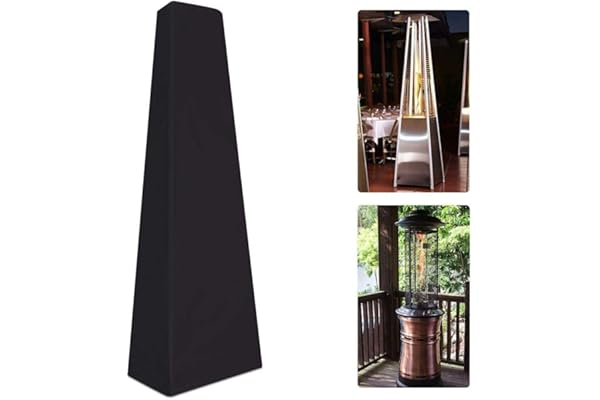 HNYG HYJJZ23 Housse de chauffage de terrasse robuste et imperméable, 87 cm, pour chauffage de jardin, chauffage de terrasse pyramide, grand triangle