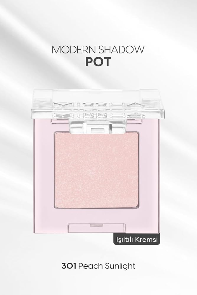 MISSHA Işıltılı Kremsi Dokulu Tekli Göz Farı Modern Shadow Pot (301 Peach Sunlight) 301 Peach Sunlight
