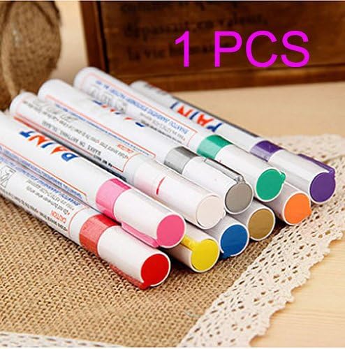 1 Pcs Fine Paint Oil Based Art Marker Pen Metal Glass Waterproof (Silver)