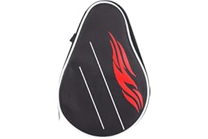 YYQTGG Housse de Raquette de Ping-Pong Lisse, Fait de Tissu Oxford + éponge pour Ranger Les Raquettes et Balles de Tennis de Table（Noire