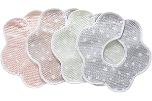 YWOWORLD Baby Bibs, Waterproof, Washable, General Girl Boy Drooling and Teething Scarf Bib Button