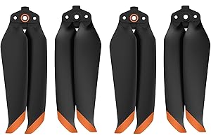 MotuTech 7238F Foldable Propellers for DJI AIR 2S / Mavic AIR 2 Noise Reduction Quick Release CW CCW Props Propellers (Orange-2 Pairs)