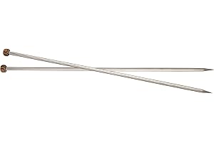 KnitPro Nova Metall - Ferri Diritti da Maglia, 12,0 mm, 40 cm