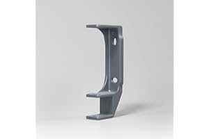 home Trends Markisenhalterung Decken- und Wandhalterung mit Befetigungsmaterial Stahl/Aluminium und Weiß/Antrazit zur Auswahl (2, 35mm-Stahl-Antrazit)