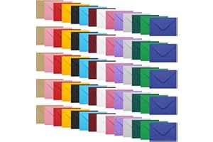 WYAN 70 Pack Multi-Colored Envelopes, Business Premium Envelopes, Small Parts Envelope, for Gift, Greeting Cards, Wedding, Business, Invitation (Card not Included)