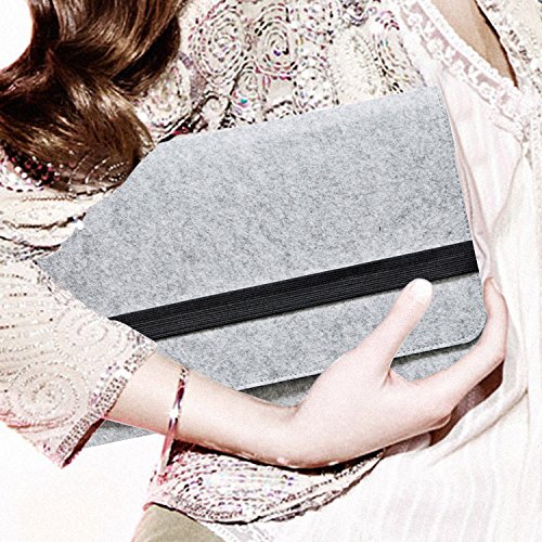 iProtect Schutzhülle MacBook Pro 15″ Zoll Filz Sleeve Hülle Laptop Tasche grau - 8