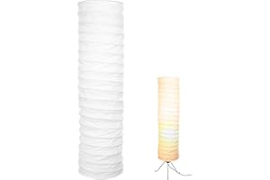 DOITOOL Pantalla De Papel Para Lámpara De Pie Estilo Nórdico 36 Pulgadas Cubierta Decorativa Plegable Para Hogar Hotel Sala Dormitorio Iluminación Interior