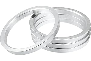 X AUTOHAUX 4pcs OD 106mm to ID 93.1mm Aluminium Alloy Car Hub Centric Rings