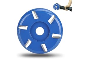 HERCHR Disque de coupe de bois,Disque De Sculpture Sur Bois,disque bois meuleuse,disque de coupe boisMeule de Disque de Sculpture sur Bois, disque de sculpture sur bois 6 dents tronçonneuse fraise outils