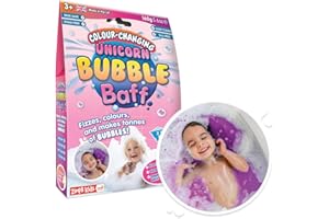 Bain moussant Unicorn 2 Use Colour Changing de Zimpli Kids, pétille, se colore et fait des tonnes de bulles, sans bouteille en plastique, sans SLS, bain moussant pour enfants