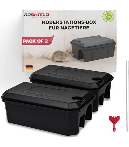 COMPO Ratten-Kderbox Cumarax, Zur Ausbringung von Ratten-Kdern,  Kunststoff, Schwarz : Amazon.de: Garten