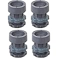 ZUMIE Anti Vibration Pads for Washing Machine Support, Adjustable Dryer Shock and Noise Cancelling Pads, Washer Foot Pad, Anti-Walk Protects Pedestals, Anti-Slip Rubber Feet Pad Stabilizer, Set of 4