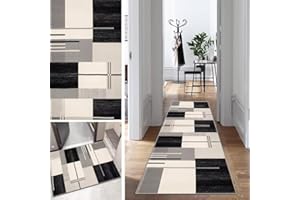 Mogetal Tappeto Passatoia Corridoio Cucina Lavabile Antiscivolo al Metro 90x250cm per Salotto Camera da Letto Ingresso Interno
