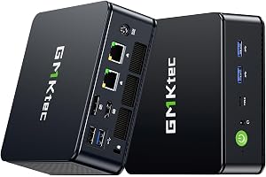 GMKtec M6 Ultra Gaming Mini PC Ryzen 7640HS (Upgraded 6600H/ 6800U), 16GB RAM DDR5 512B SSD Dual NIC LAN 2.5GbE Desktop Computers Office Home, Triple 4K Display, WiFi 6, USB4, BT 5.2, DP, HDMI 2.0