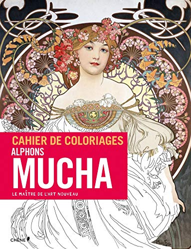 Cahier de coloriages Mucha by