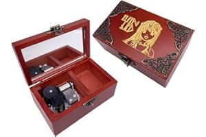 YOUTANG Elfen Lied Spieluhr Silbernes Uhrwerk geschnitzt Holz Hand Kurbel Musikalisches Geschenk für Geburtstag, Urlaub, Jubiläum, Hochzeit, Muttertag, Weihnachten, Valentinstag,Melodie: Lilium