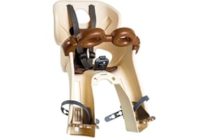 b bellelli Freccia - Seggiolino Bici Anteriore - Attacco B-Fix - Si Fissa al Telaio - dai 9 Mesi ai 3 Anni - Max 15 kg - Colore Beige