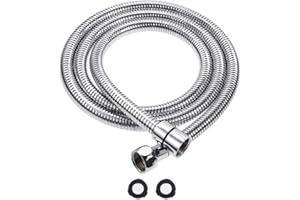 MKB Stainless Steel Shower Hose Anti-Kink & Anti-Explosion Shower Hose for Hand Held Shower Heads Lightweight and Flexible (1.5 Meter)
