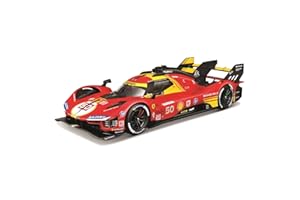 Bburago - Ferrari 499P 24H Le Mans Champion 2024#50, Voiture Diecast 1:24, Réplique Détaillée avec Portes Ouvrables, Licence Ferrari, Âge Recommandé 14+ Ans