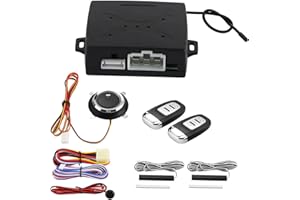 QIILU Start E Stop Auto Di Sicurezza Dell'Allarme Allarme Antifurto Per Auto Universale Di Allarme Universale Keyless Start Del Motore Pulsante D'Avviamento Senza Chiave Di Avviamento