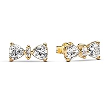 Yazilind Charming, placcato oro 18 k, con Zirconia cubica triangolare