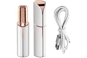 VIFORA Facial Hair Remover Machine For Women - Face, Chin, Cheek, Eyebrow, Upper Lip Hair Remover for Women, USB RECHARGEABLE Epilator Machine - (WHITE)