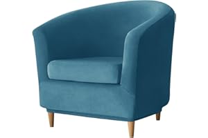 MOISMK Velluto Copripoltrona Chesterfield 1/2 Pezzi,1 Posto Elasticizzato Fodere Copripoltrona, Fodera Poltrona Club Tullsta per Bar Soggiorno Camera da Letto Reception ( Color : #10 , Size : 2-piece set )