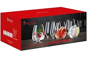 Spiegelau Authentis Casual, 4800291, set di 6 bicchieri da 460 ml, bicchieri da acqua lavabili in lavastoviglie