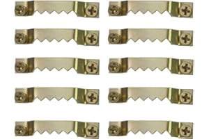 LONSVTTU 50 Piezas Colgadores para Cuadros Ganchos para Cuadros Kit para Colgar Cuadros Clips de Marco de Doble Agujero de Metal con Destornillador para Colgar Fijación de Cuadros Marco de Póster Lienzo