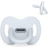 Suavinex, All Silicone Pacifier, for Babies 6/18 Months, with Physiological Teat Sx Pro, Super Soft and Flexible, Ideal for S