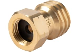 THR Industrieprodukte Adaptateur de gaz américain pour régulateur sur bouteille de gaz propane allemande