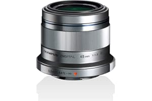 OM SYSTEM Olympus M.Zuiko Digital 45 mm F1.8 Lens, Fast Fixed Focal Length, Suitable for All MFT Cameras (Olympus OM-D & PEN Models, Panasonic G-Series), Silver