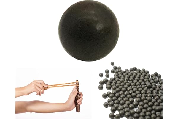 Flewdart 500 st Slingshot Balls Mud 9 mm, boll för slangbella för träning