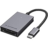 RAMPOW USB C Lettore di Schede SD TF, 2 in 1- OTG Card Reader Compatibile con Thunderbolt 3, MacBook PRO 2018/2017/2016, Samsung S8, Huawei P9/P10/Mate 10, Altri Dispositivi USB C - 20CM, Nero