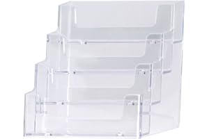 kaufdeinschild 4-Compartment Business Card Stand Business Card Holder