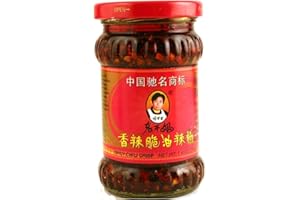 Z. EMMA Lao Gan Ma - Salsa crujiente de chile picante, 210 g, paquete de 3