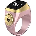 iQIBLA 2022 Muslim digital ring tasbeeh counter islamic gifts. Zikr tasbeeh counter that links with app. (20mm, Pink)